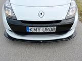 Front Splitter V.1 compatible with Renault CLIO Mk3 RS Facelift (2009-2012)