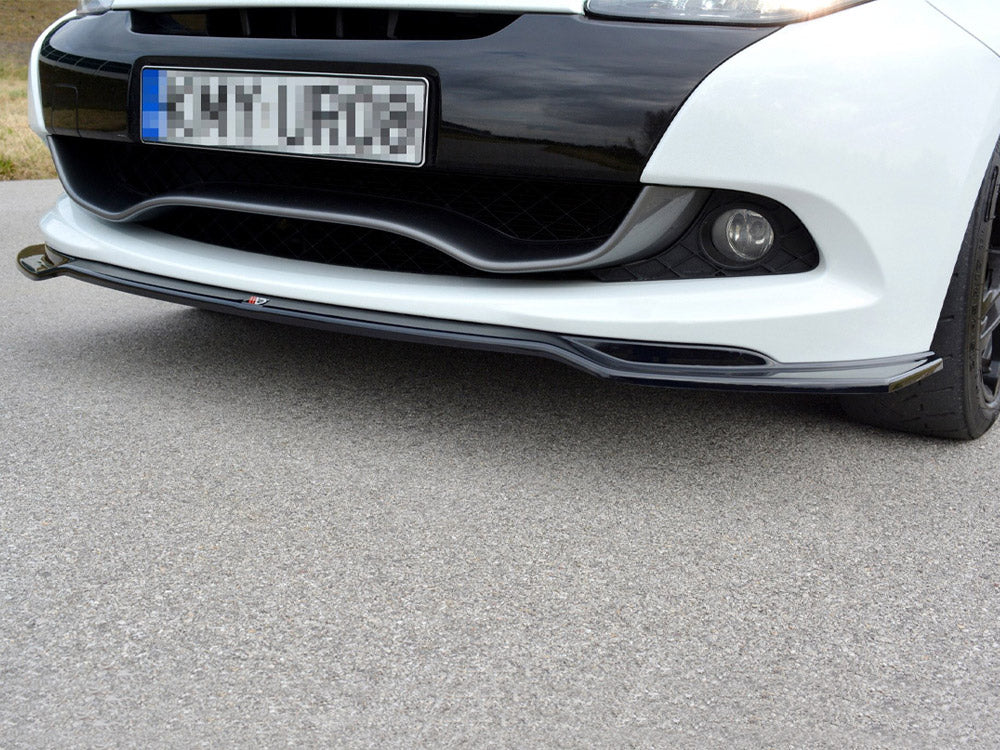 Front Splitter V.1 compatible with Renault CLIO Mk3 RS Facelift (2009-2012)