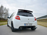 Rear Side Splitters compatible with Renault CLIO Mk3 RS Facelift (2009-2012) - Textured