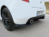 Rear Side Splitters compatible with Renault CLIO Mk3 RS Facelift (2009-2012) - Textured