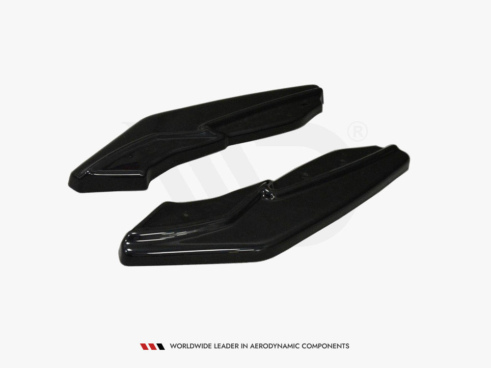 Rear Side Splitters compatible with Renault Laguna Mk3 Coupe (2008-2015) - Carbon Look