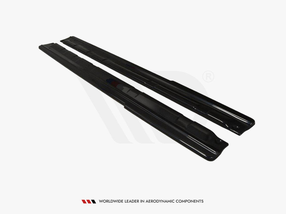 Side Skirts Splitters compatible with Renault Laguna Mk3 Coupe (2008-2015) - Carbon Look