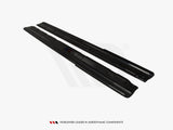 Side Skirts Splitters compatible with Renault Laguna Mk3 Coupe (2008-2015) - Carbon Look