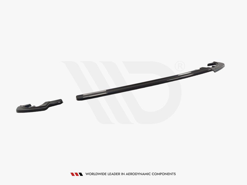 Rear Side Splitters compatible with Renault Megane Mk4 Hatchback - Carbon Look