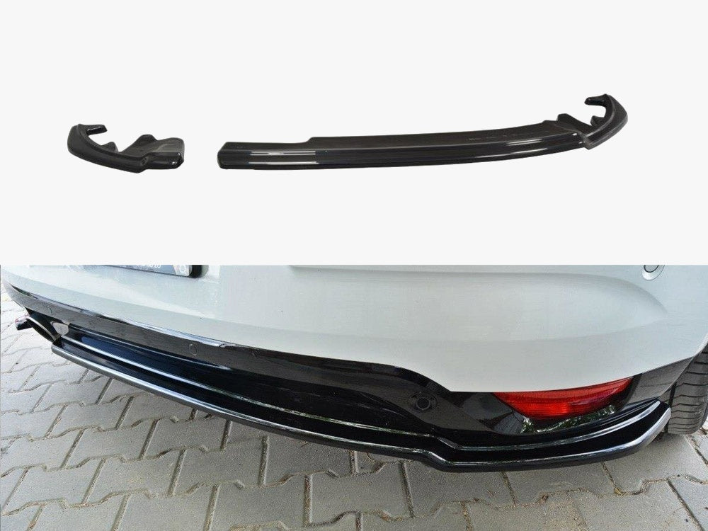 Rear Side Splitters compatible with Renault Megane Mk4 Hatchback - Carbon Look