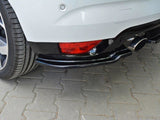 Rear Side Splitters compatible with Renault Megane Mk4 Hatchback - Carbon Look