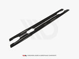Side Skirts Diffusers compatible with Renault Megane Mk4 Hatchback (2016-UP) - Textured