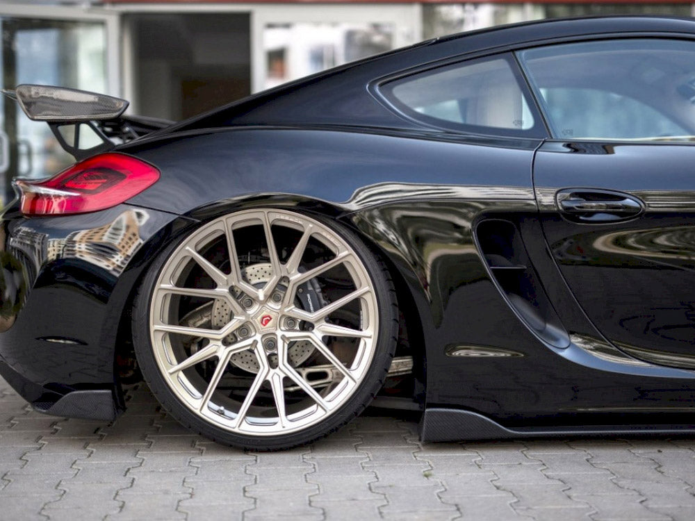 Rear Side Splitters Porsche Cayman MK2 981C (2013-)