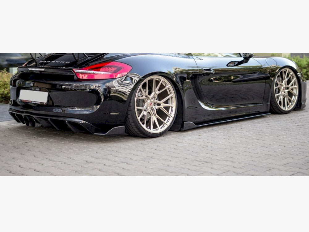 Rear Side Splitters Porsche Cayman MK2 981C (2013-)