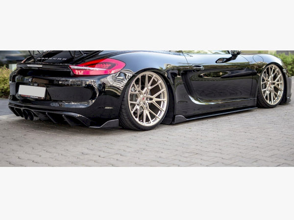 Rear Side Splitters Porsche Cayman MK2 981C (2013-)