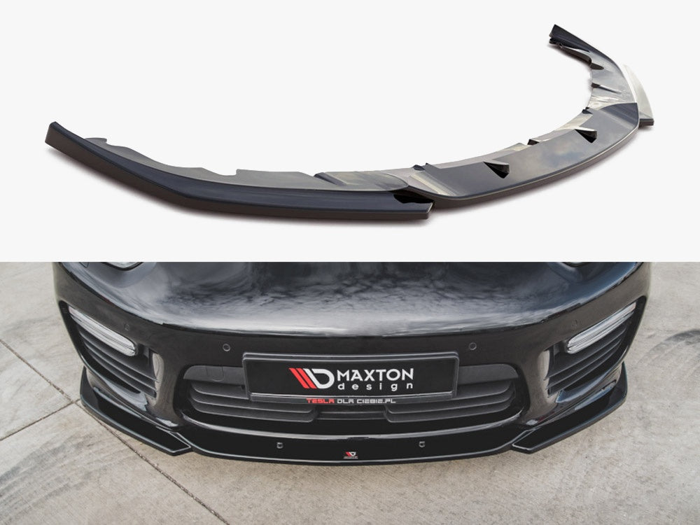 Front Splitter V.2 compatible with Porsche Panamera Turbo 970 Facelift (2013-2016)