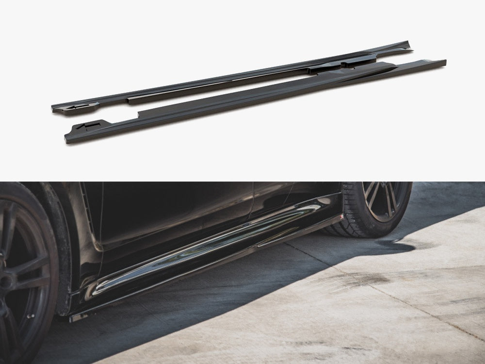 Side Skirts Diffusers V1 compatible with Porsche Panamera Turbo 970 Facelift (2013-2016)