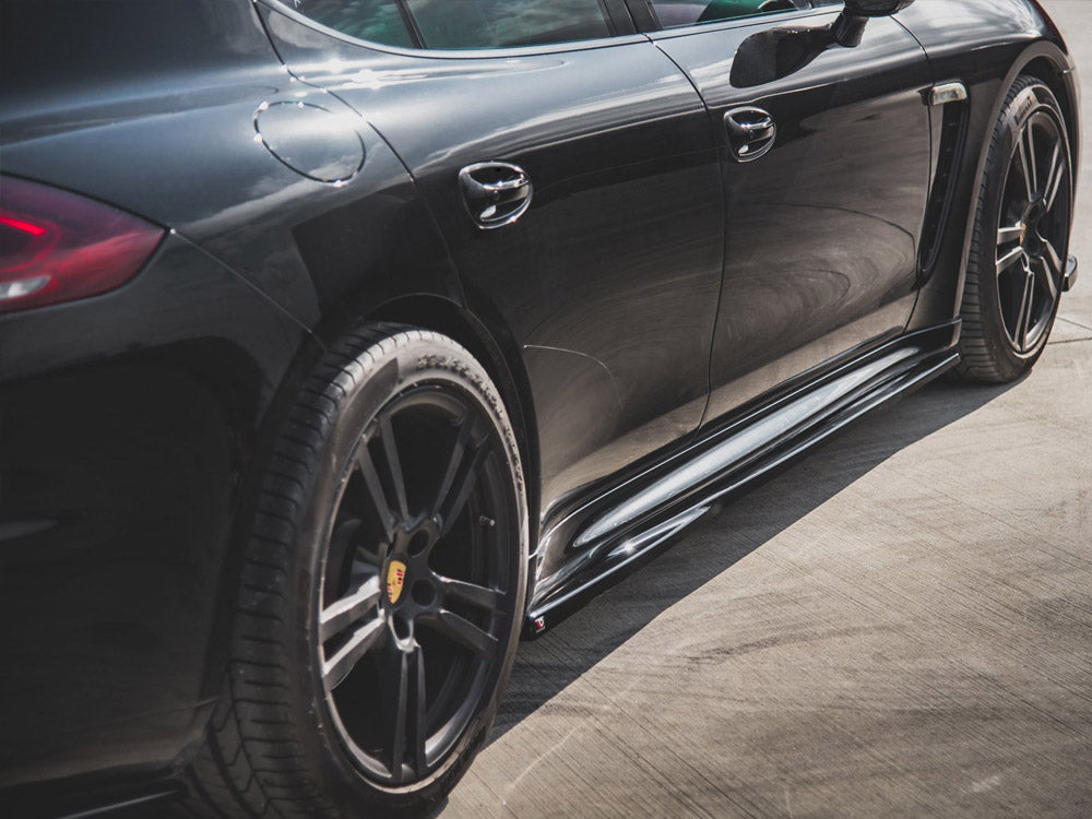 Side Skirts Diffusers V1 compatible with Porsche Panamera Turbo 970 Facelift (2013-2016)