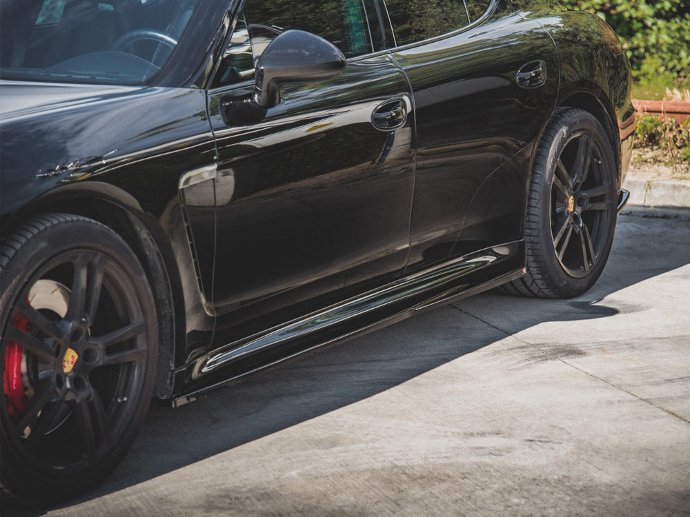 Side Skirts Diffusers V1 compatible with Porsche Panamera Turbo 970 Facelift (2013-2016)