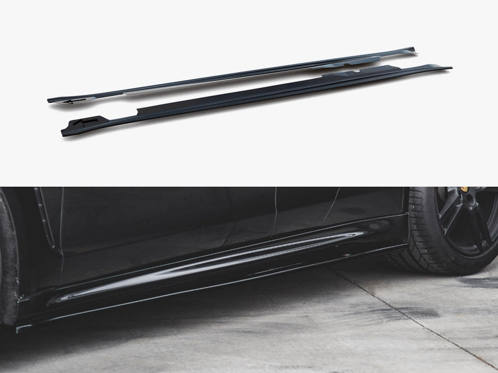 Side Skirts Diffusers V2 compatible with Porsche Panamera Turbo 970 Facelift (2013-2016)