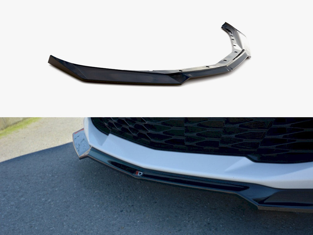 Front Splitter V.1 compatible with Chevrolet Camaro 6TH-GEN. Phase-i 2SS Coupe (2016-18) - Carbon Look