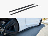Side Skirts Splitters compatible with Chevrolet Camaro 6TH-GEN. Phase-i 2SS Coupe (2016-2018) - Carbon Look