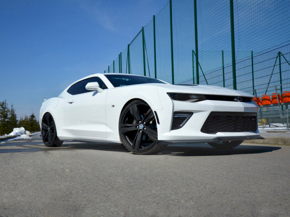 Side Skirts Splitters compatible with Chevrolet Camaro 6TH-GEN. Phase-i 2SS Coupe (2016-2018) - Carbon Look