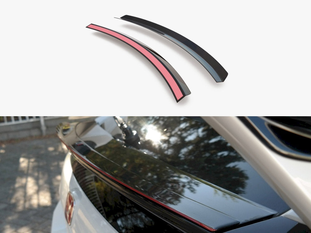 Bottom Spoiler CAP V.3 compatible with Honda Civic Type-R Mk10 - Carbon Look