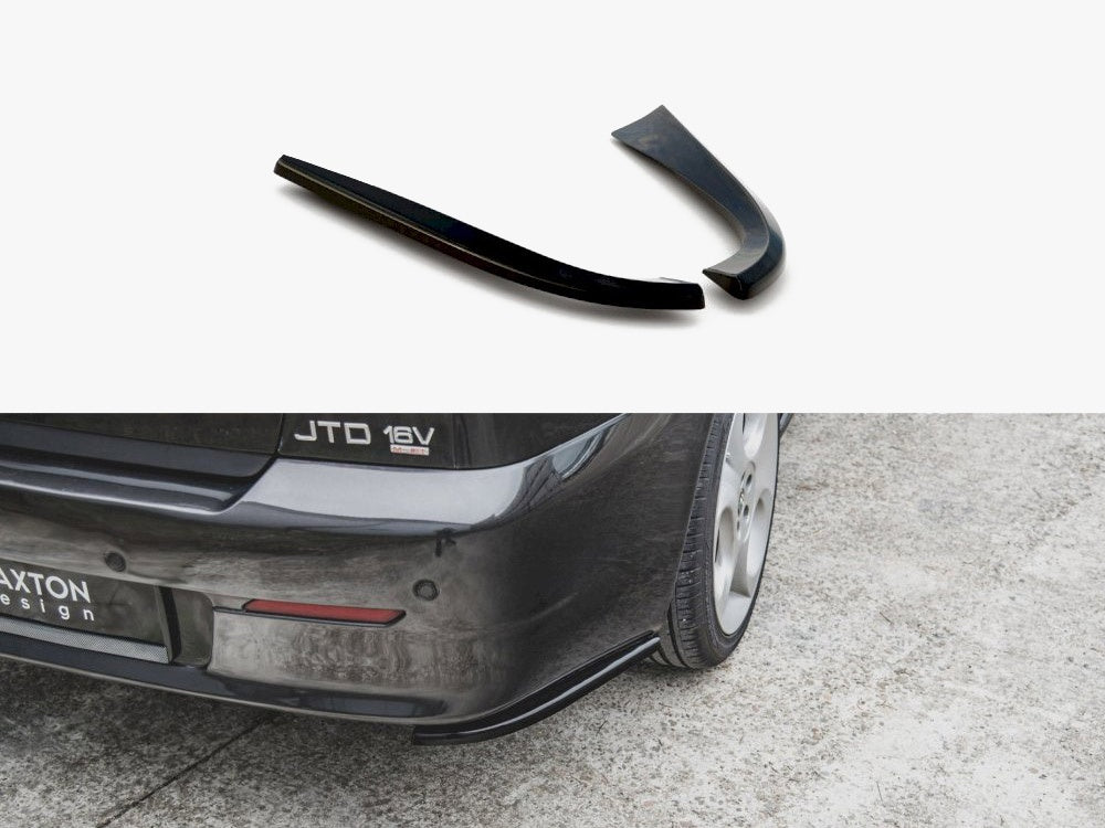 Rear Side Splitters compatible with Alfa Romeo 156 SW Facelift (2003-2006) - Textured