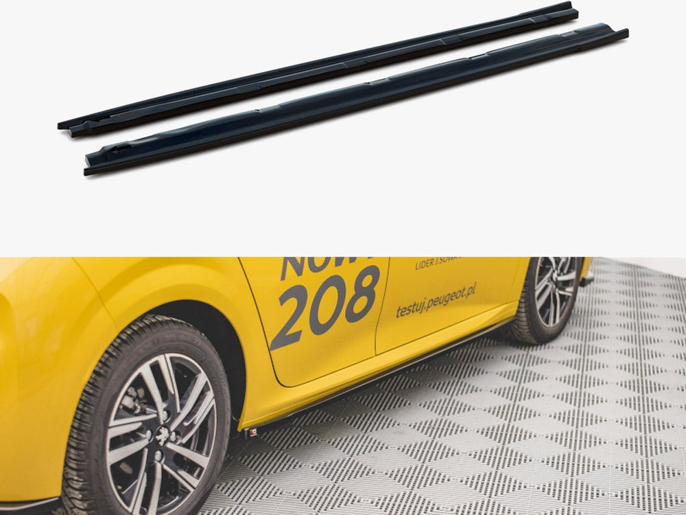 Side Skirt Diffusers compatible with Peugeot 208 Mk2