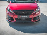 Front Splitter V.1 compatible with Peugeot 308 GT Mk2 Facelift