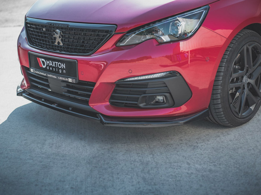 Front Splitter V.1 compatible with Peugeot 308 GT Mk2 Facelift