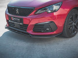 Front Splitter V.1 compatible with Peugeot 308 GT Mk2 Facelift