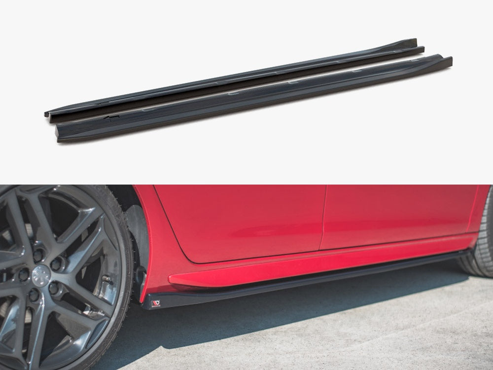 Side Skirts Diffusers compatible with Peugeot 308 GT Mk2 Facelift (2017-)