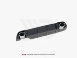 Rear Valance + Exhaust Ends Imitation Peugeot 308 SW Mk2 Facelift TEXTURED
