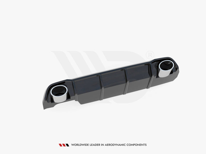 Rear Valance + Exhaust Ends Imitation Peugeot 308 SW Mk2 Facelift TEXTURED