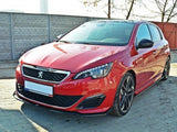 Front Splitter V.1 compatible with Peugeot 308 II GTI