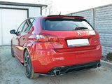 Central Rear Splitter compatible with Peugeot 308 II GTI (Without Vertical Bars)