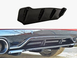 Central Rear Splitter (Vertical Bars) compatible with Peugeot 308 II GTI