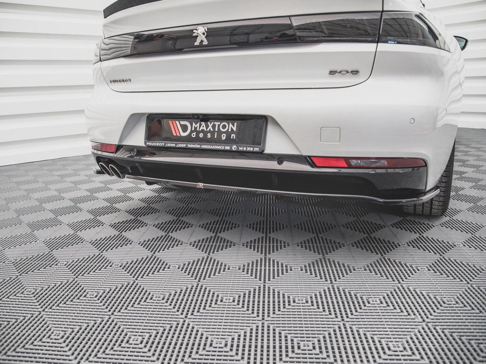 MAXTON DESIGN Central Rear Splitter (Vertical Bars) Peugeot 508 GT-Line Mk2