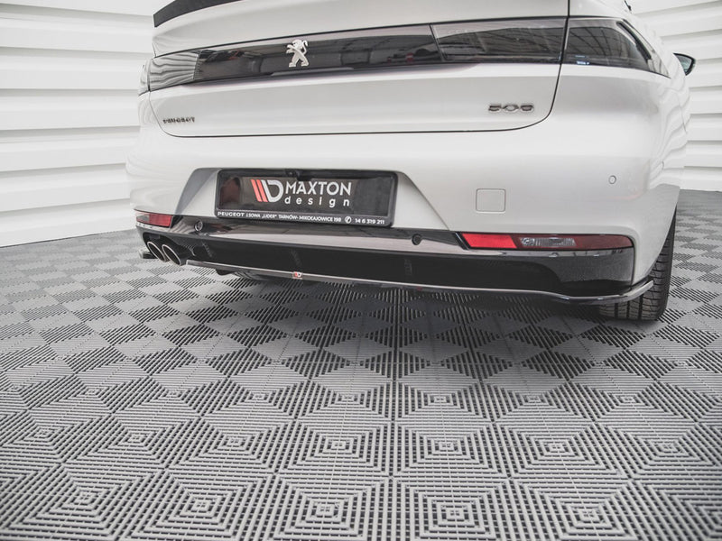 MAXTON DESIGN Central Rear Splitter (Vertical Bars) Peugeot 508 GT-Line Mk2