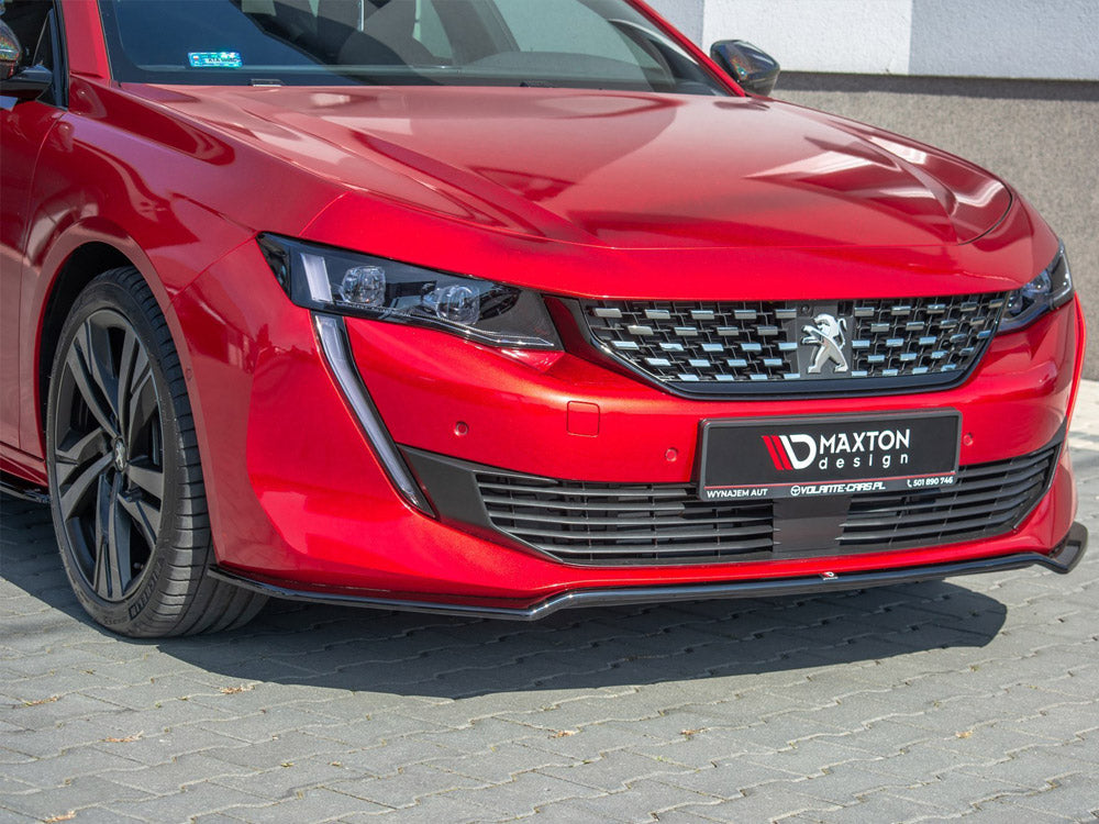 Front Splitter V.1 compatible with Peugeot 508 Mk2 - Carbon Look