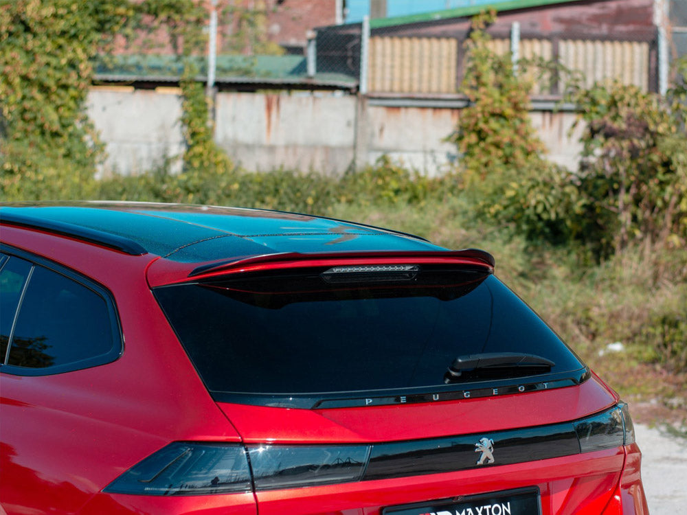 Spoiler CAP compatible with Peugeot 508 SW Mk2 - Carbon Look