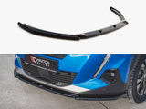 Front Splitter V.2 compatible with Peugeot 2008 Mk2 - Carbon Look