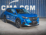 Front Splitter V.2 compatible with Peugeot 2008 Mk2 - Carbon Look