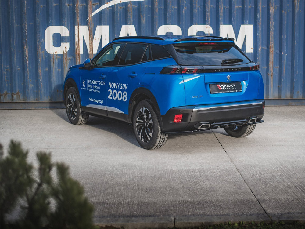 MAXTON DESIGN Central Rear Splitter (W/ Vertical Bars) Peugeot 2008 MK2 (2019-)