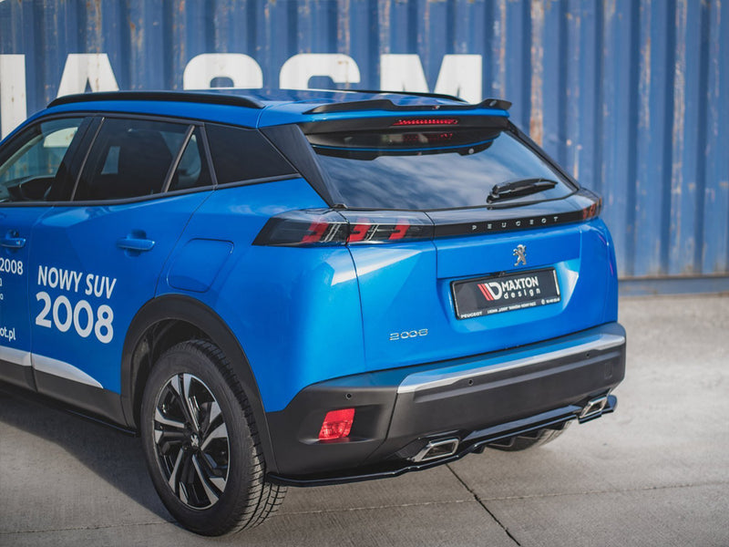 MAXTON DESIGN Central Rear Splitter (W/ Vertical Bars) Peugeot 2008 MK2 (2019-)