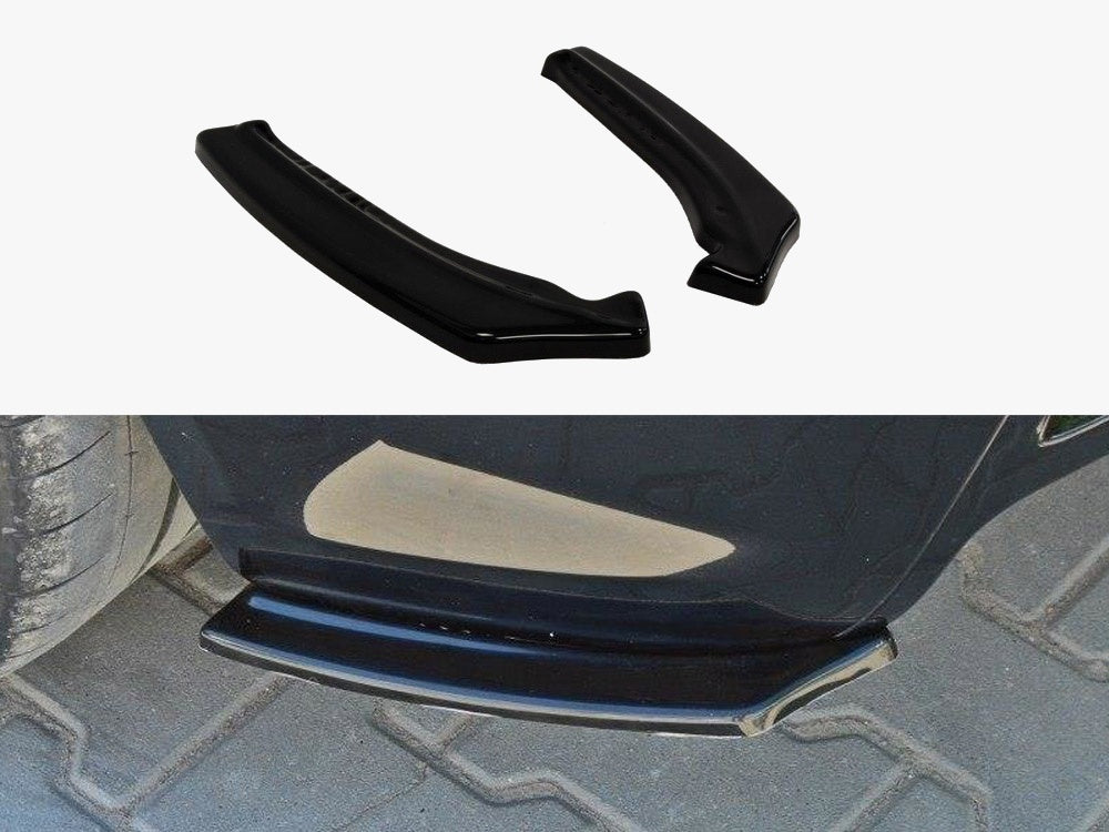 Rear Side Splitters compatible with Opel Astra H (For OPC / VXR) - Carbon Look