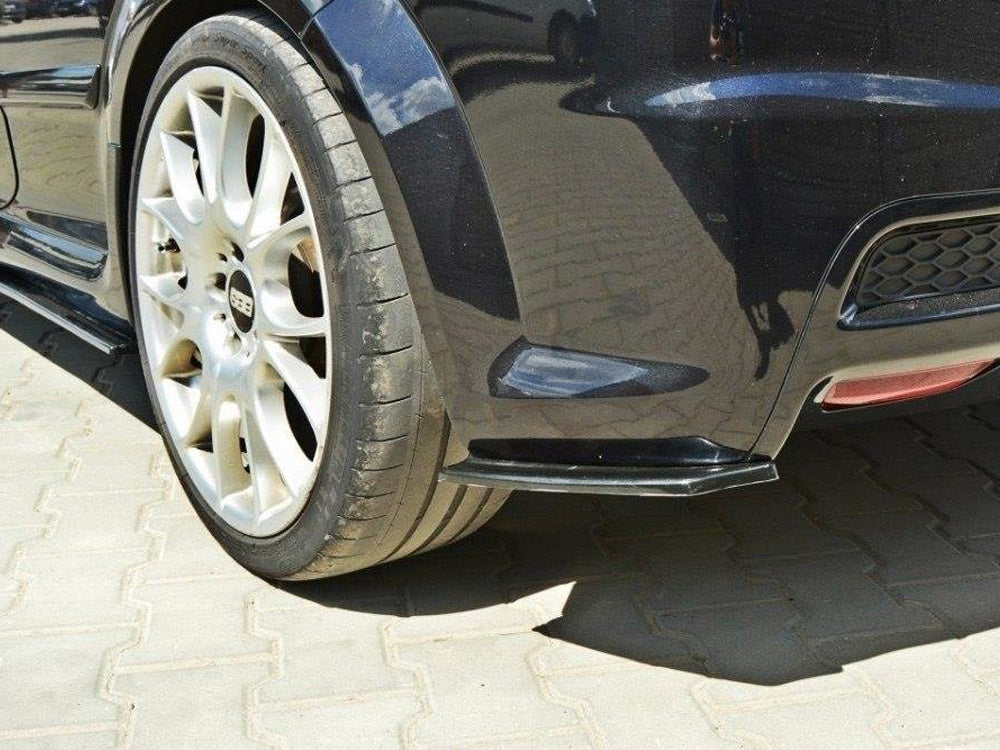 Rear Side Splitters compatible with Opel Astra H (For OPC / VXR) - Carbon Look