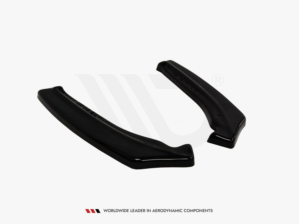 Rear Side Splitters compatible with Opel Astra H (For OPC / VXR) - Carbon Look
