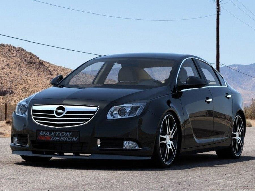 Front Splitter compatible with Opel Insignia Mk1 Preface Model - Carbon Look