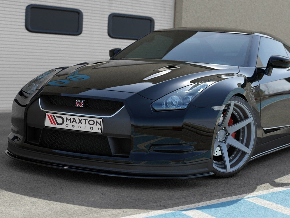 Front Splitter V.2 compatible with Nissan GT-R Pre-Facelift Coupe (R35-SERIES) (2007-2010)