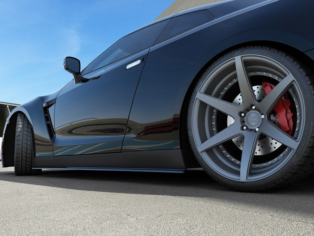 Side Skirts Splitters Nissan GT-R Pre-facelift Coupe (R35-SERIES) (2007-2010)