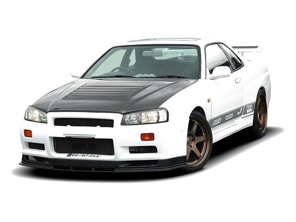Front Splitter compatible with Nissan Skyline R34 GT-R (For 2299 Bumper) GT-R Look (1998-2002)