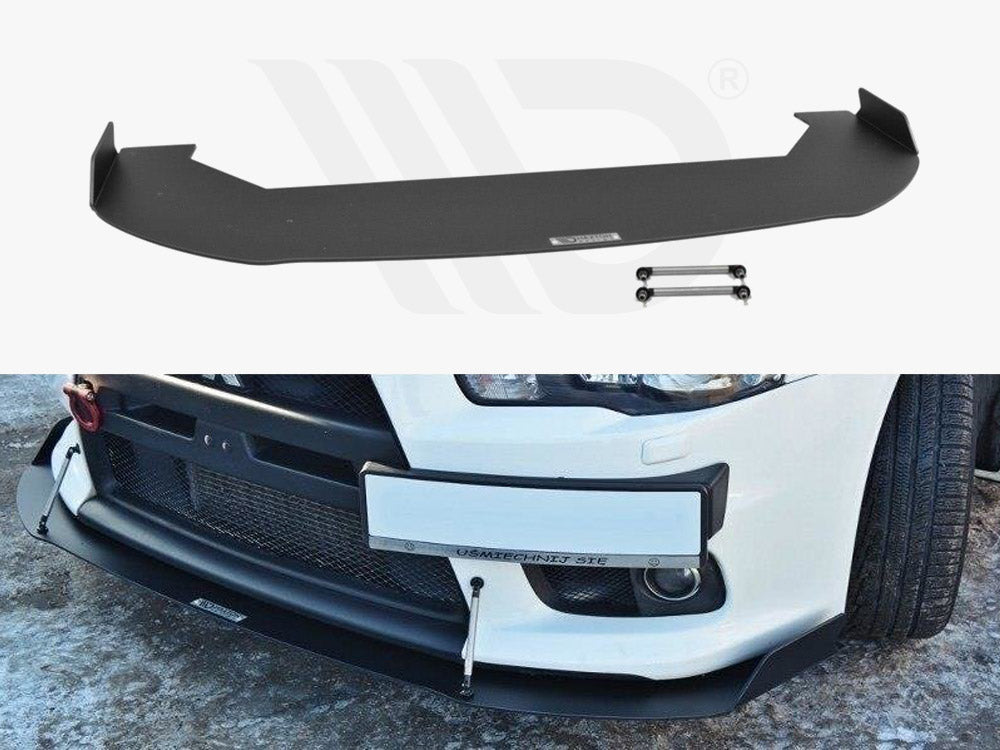 MAXTON DESIGN Front Racing Splitter V.1 Mitsubishi Lancer EVO X (2007-2015)